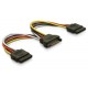 DELOCK Cable Alimentacion 1 SATA A 2 SATA